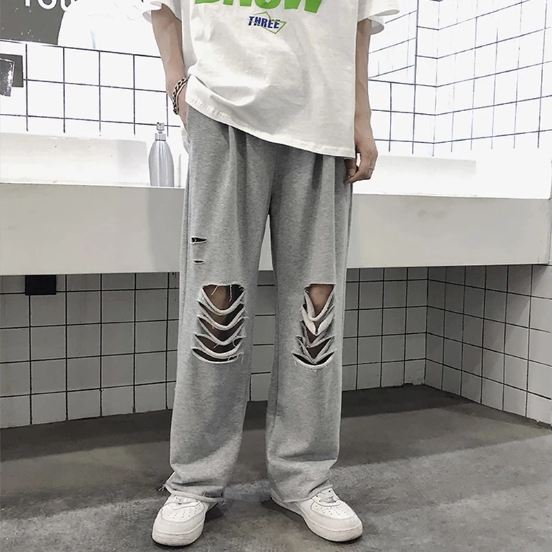 Men Straight Tube Guard Pants Spring And Autumn New Style Personality Hole Design Fashion Popular Youth Leisure Loose Large Pant
Men Straight Tube Guard Pants Spring And Autumn New Style Personality Hole Design Fashion Popular Youth Leisure Loose Large Pant