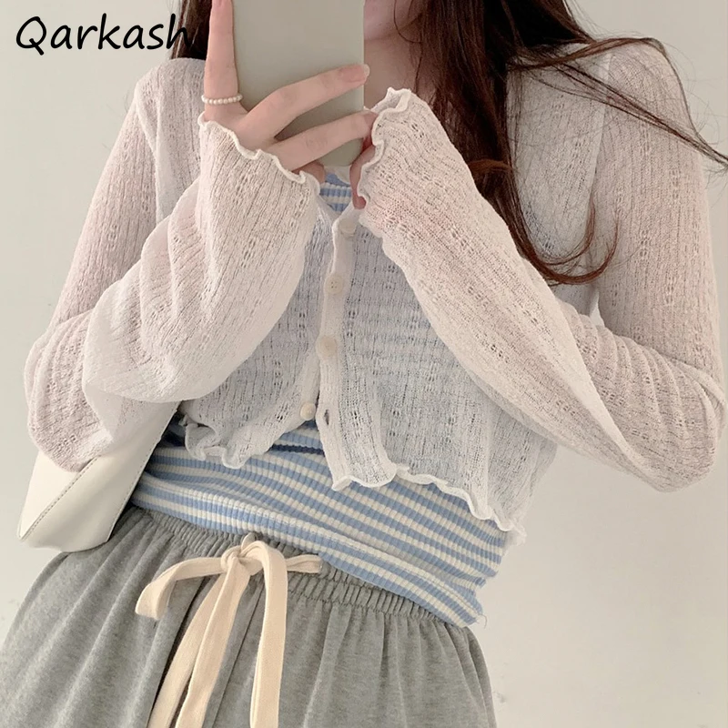 Basic Jackets Women Summer Breathable Cropped All-match Solid Simple 4 Colors Classic Single-breasted Newest Clothing Popular
Basic Jackets Women Summer Breathable Cropped All-match Solid Simple 4 Colors Classic Single-breasted Newest Clothing Popular