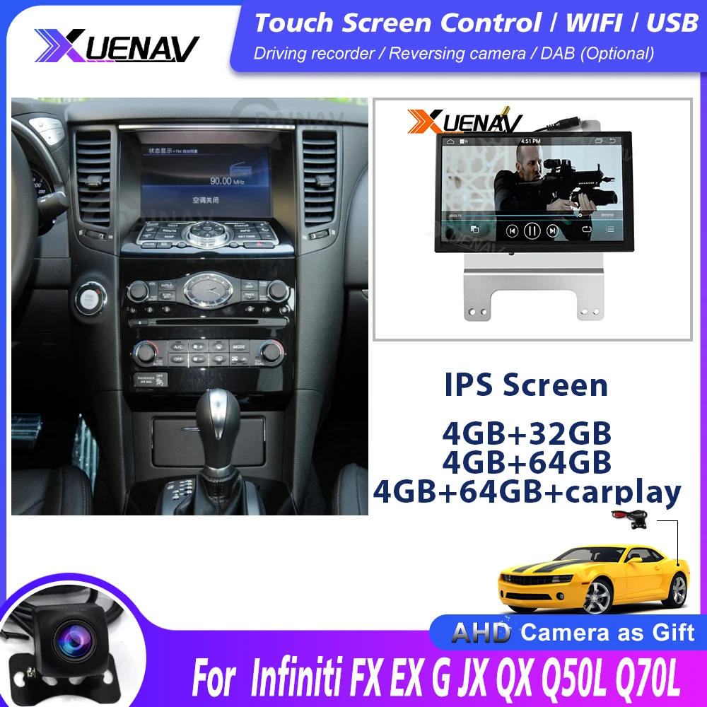 Автомагнитола 2 Din Android для Infiniti FX EX G JX QX Q50L Q70L Tesla Style, автомобильный мультимедийный DVD-плеер, автомобильная стереосистема
Автомагнитола 2 Din Android для Infiniti FX EX G JX QX Q50L Q70L Tesla Style, автомобильный мультимедийный DVD-плеер, автомобильная стереосистема