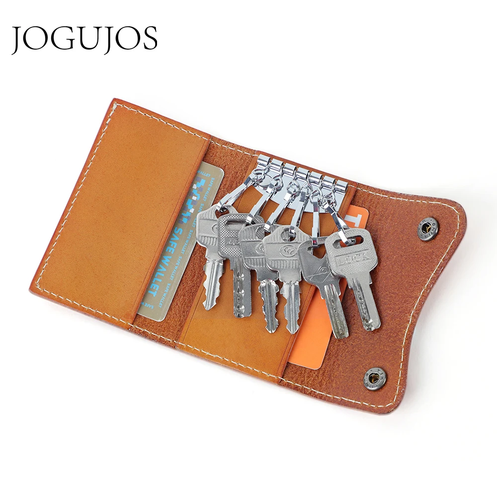 JOGUJOS Leather Buckle Key Case Bag Genuine Leather Key Holder Unisex Keychain Covers Men Key Wallet Small Coin Purse Wallet
JOGUJOS Leather Buckle Key Case Bag Genuine Leather Key Holder Unisex Keychain Covers Men Key Wallet Small Coin Purse Wallet
