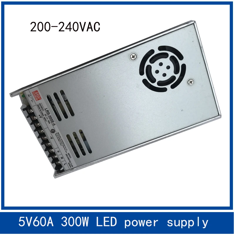 MW 5V60A 300W Специальный светодиодный дисплей, источник питания с вентилятором uitra-thin
MW 5V60A 300W Специальный светодиодный дисплей, источник питания с вентилятором uitra-thin