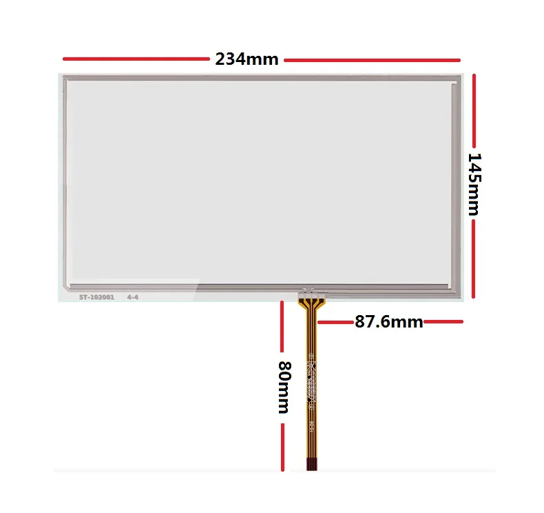 New 10.2 inch touch screen 234*145mm is suitable for AT102TN03 V9 16:10 notebook screen industrial equipment
New 10.2 inch touch screen 234*145mm is suitable for AT102TN03 V9 16:10 notebook screen industrial equipment