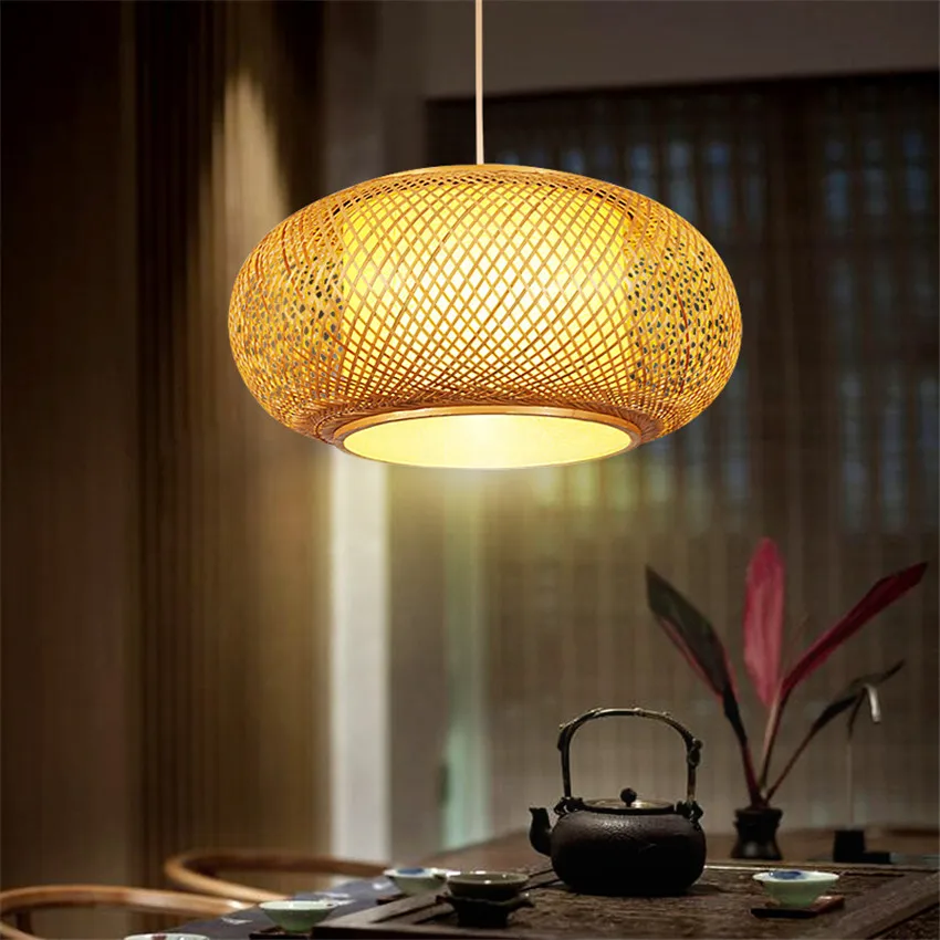 Modern Bamboo Work Hand Knitted Led Pendant Lamp Rustic Vintage Japanese Pendant Light Fixture Suspension Home Indoor Lighting
Modern Bamboo Work Hand Knitted Led Pendant Lamp Rustic Vintage Japanese Pendant Light Fixture Suspension Home Indoor Lighting