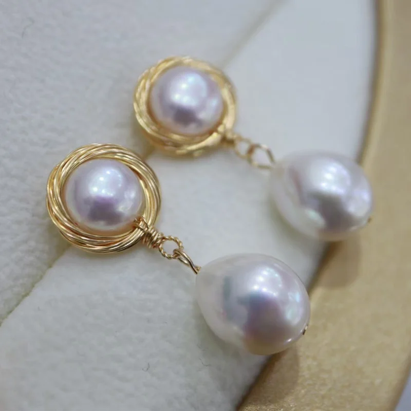 best seller handmade gold drop earring natural white real pearl high quality jewelry no allergy solid 925 silver stud girl
best seller handmade gold drop earring natural white real pearl high quality jewelry no allergy solid 925 silver stud girl