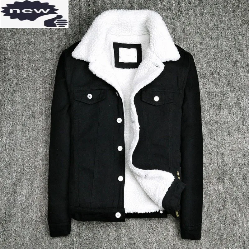 Winter Mens Thick Warm Fleece Lining Denim Black Fashion Printed Cowboy Slim Fit Outerwear Coat Male Casual Jacket 3XL
Winter Mens Thick Warm Fleece Lining Denim Black Fashion Printed Cowboy Slim Fit Outerwear Coat Male Casual Jacket 3XL