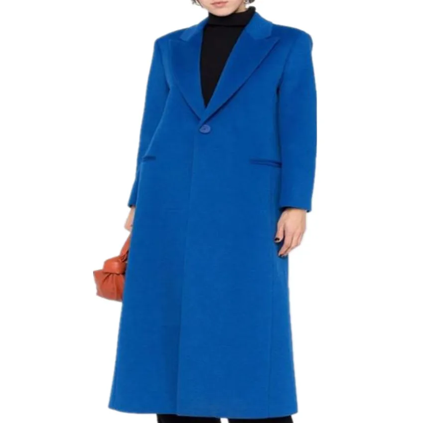 Autumn winter fashion one button x-long woolen overcoat women ol ellegant wool blends outwear
Autumn winter fashion one button x-long woolen overcoat women ol ellegant wool blends outwear