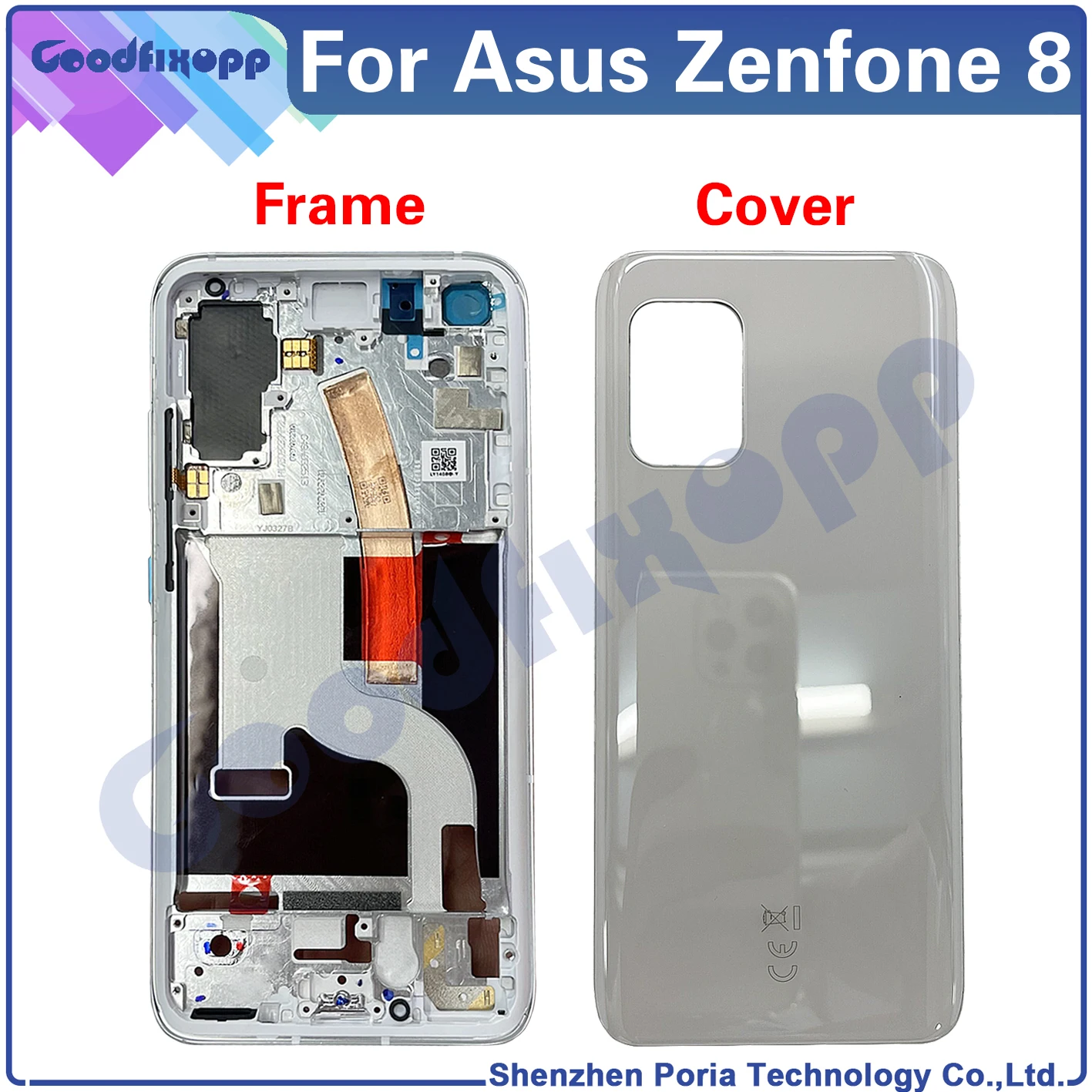 Задняя крышка батарейного отсека передней рамки для Asus Zenfone 8 ZS590KS, задняя крышка для Asus Zenfone8 ZS590KS-2A007EU I006D
Задняя крышка батарейного отсека передней рамки для Asus Zenfone 8 ZS590KS, задняя крышка для Asus Zenfone8 ZS590KS-2A007EU I006D