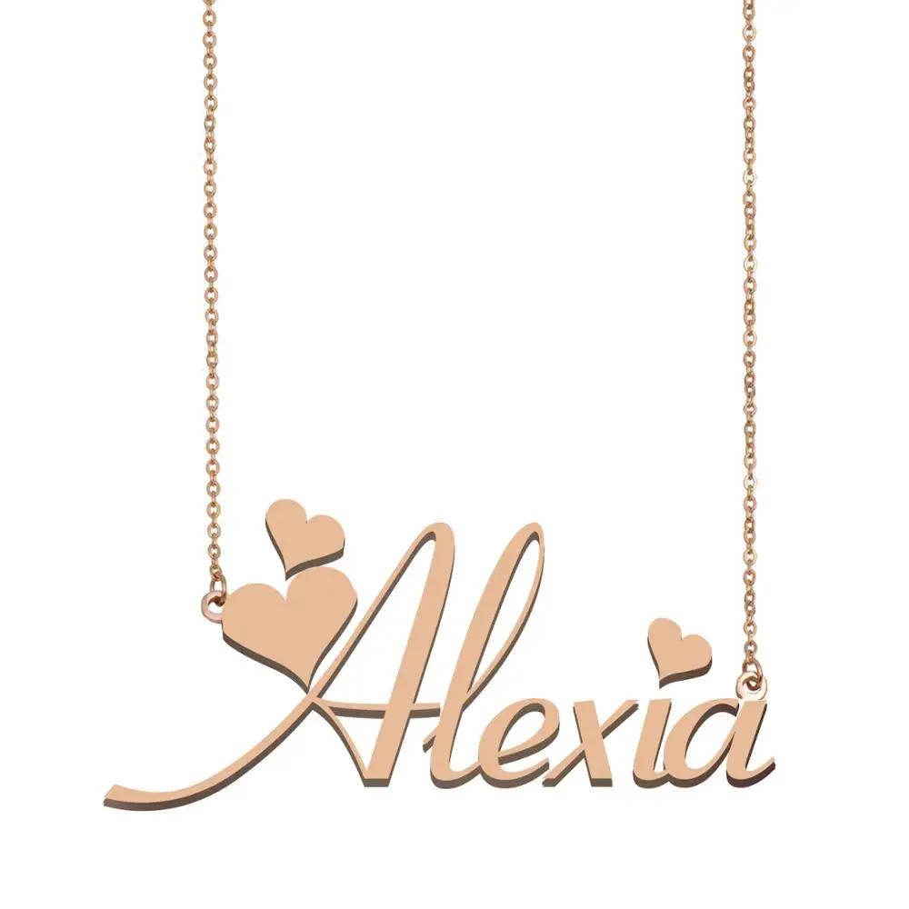 Alexia Name Necklace for Women Stainless Steel Pendants Gold Plated Girl Friends Birthday Wedding Christmas Mother Days Gift
Alexia Name Necklace for Women Stainless Steel Pendants Gold Plated Girl Friends Birthday Wedding Christmas Mother Days Gift