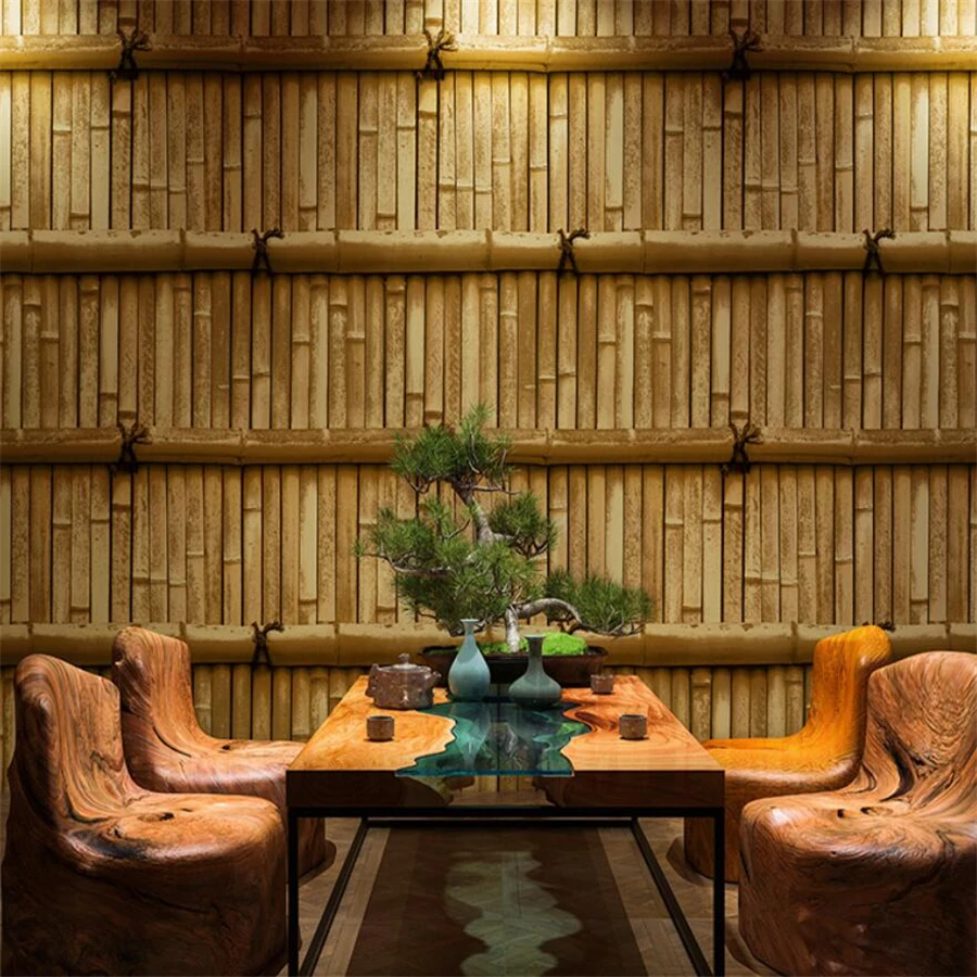 beibehang Chinese wallpaper classical 3d Chinese style retro tea restaurant bamboo Japanese bar restaurant waterproof wallpaper
beibehang Chinese wallpaper classical 3d Chinese style retro tea restaurant bamboo Japanese bar restaurant waterproof wallpaper