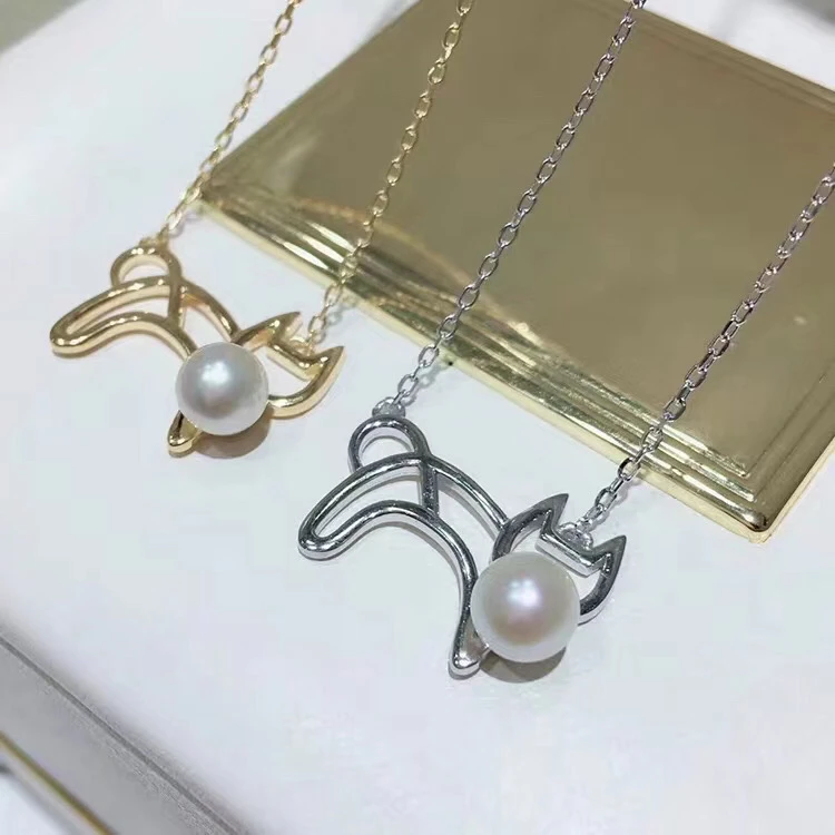 Cute Cat 925 Sterling Silver Necklace Chain Mountings Necklace Findings Jewelry Parts Fittings Accessories for Pearls Beads
Cute Cat 925 Sterling Silver Necklace Chain Mountings Necklace Findings Jewelry Parts Fittings Accessories for Pearls Beads