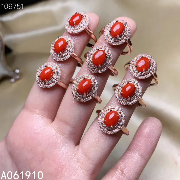 KJJEAXCMY fine jewelry 925 sterling silver inlaid Natural red coral Ring Women's Ring Support detection beautiful
KJJEAXCMY fine jewelry 925 sterling silver inlaid Natural red coral Ring Women's Ring Support detection beautiful
