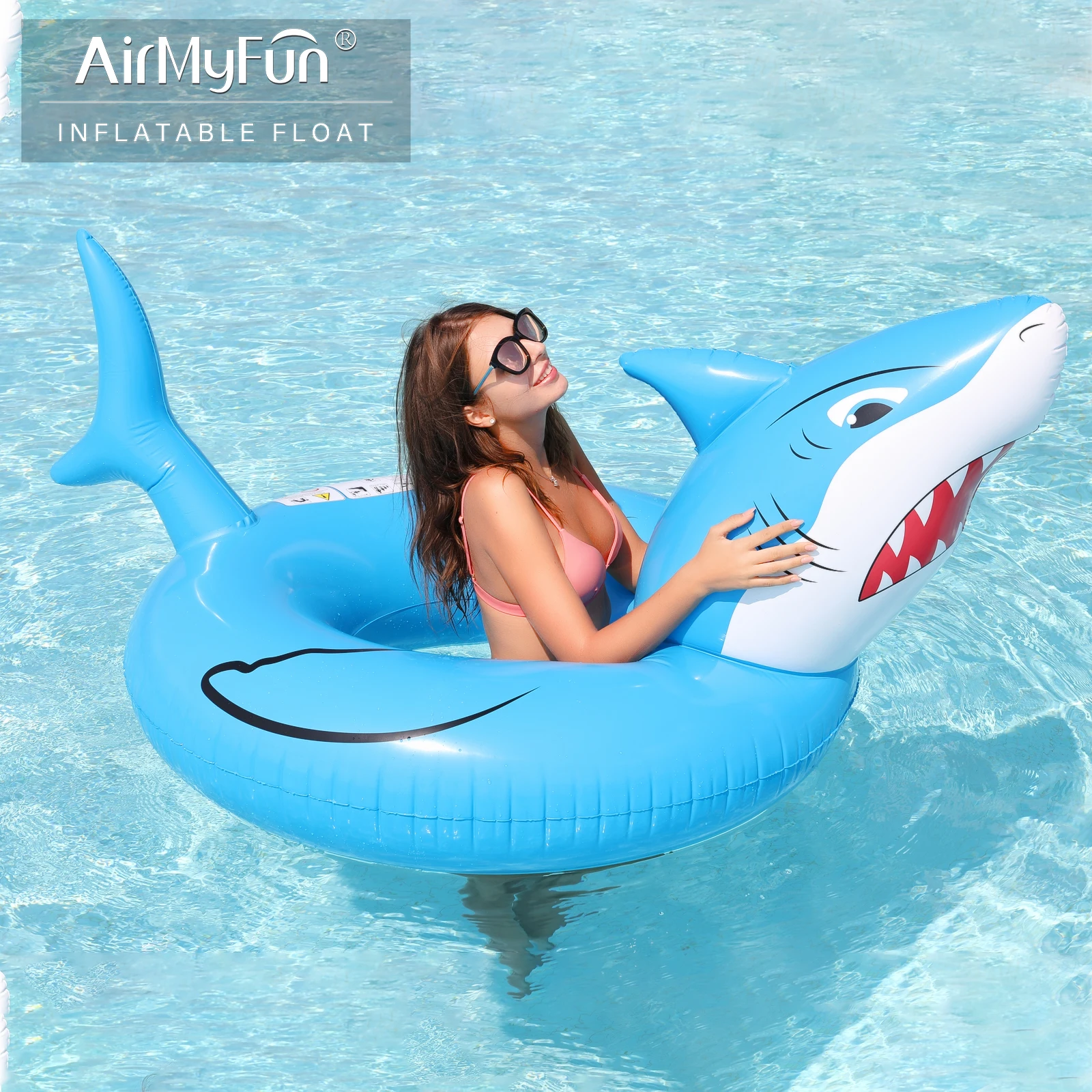 Надувной плавучий бассейн AirMyFun в виде акулы, 45 дюймов, для использования в помещении и на улице, для детей и взрослых
Надувной плавучий бассейн AirMyFun в виде акулы, 45 дюймов, для использования в помещении и на улице, для детей и взрослых