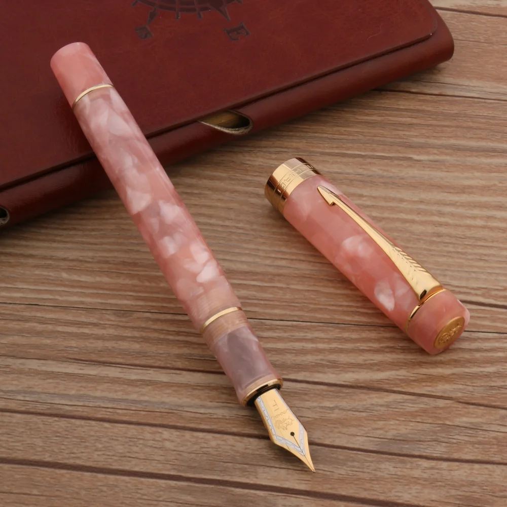 Luxury Brand JinHao 100 Acrylic Fountain Pen Golden Spin Sakura Pink Business Office School Supplies
Luxury Brand JinHao 100 Acrylic Fountain Pen Golden Spin Sakura Pink Business Office School Supplies