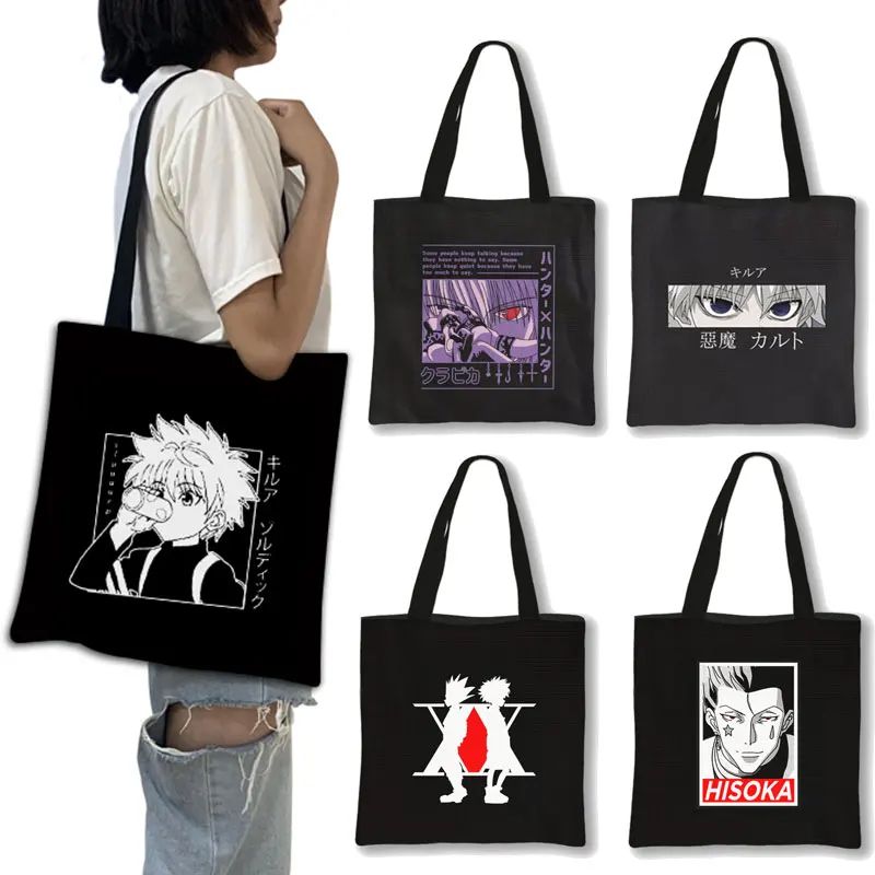 Japanese Hunter x hunter kurapika canvas bag Cartoon Letter print hip hop large capacity fashion punk fun Vintage shoulder bags
Japanese Hunter x hunter kurapika canvas bag Cartoon Letter print hip hop large capacity fashion punk fun Vintage shoulder bags