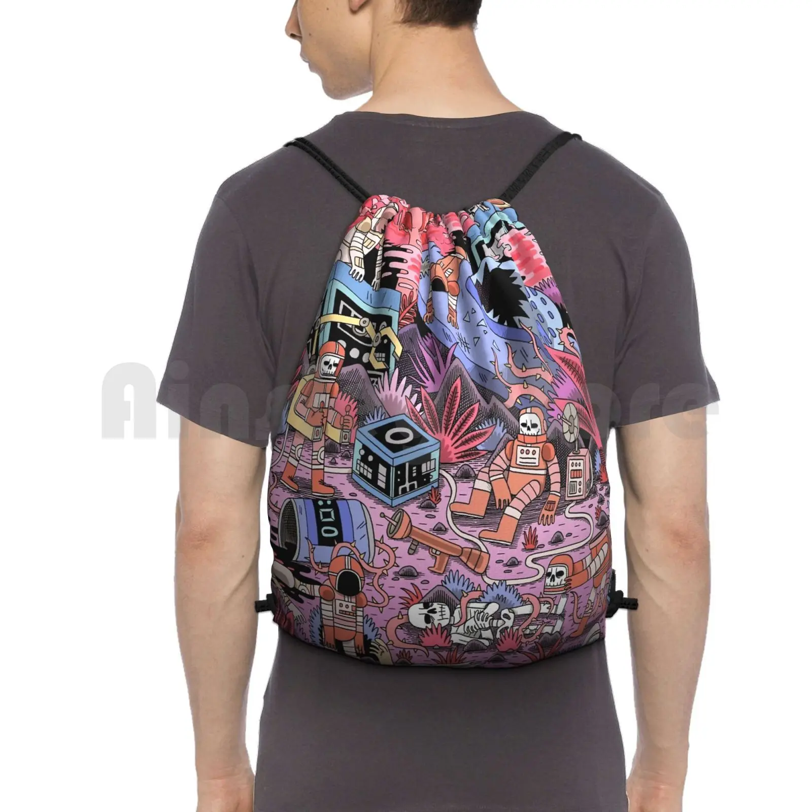 Chaos Backpack Drawstring Bag Riding Climbing Gym Bag Astronaut Dead Astronaut Spaceman Cosmonaut Radiation Mutant Undead
Chaos Backpack Drawstring Bag Riding Climbing Gym Bag Astronaut Dead Astronaut Spaceman Cosmonaut Radiation Mutant Undead