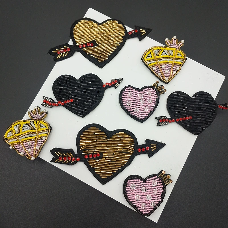Hand Stitched Beaded Archery Love Diamond Crown Patch Clothes Applique Sweater Shirt Shoes Hats Decorated DIY Sewing Accessories
Hand Stitched Beaded Archery Love Diamond Crown Patch Clothes Applique Sweater Shirt Shoes Hats Decorated DIY Sewing Accessories