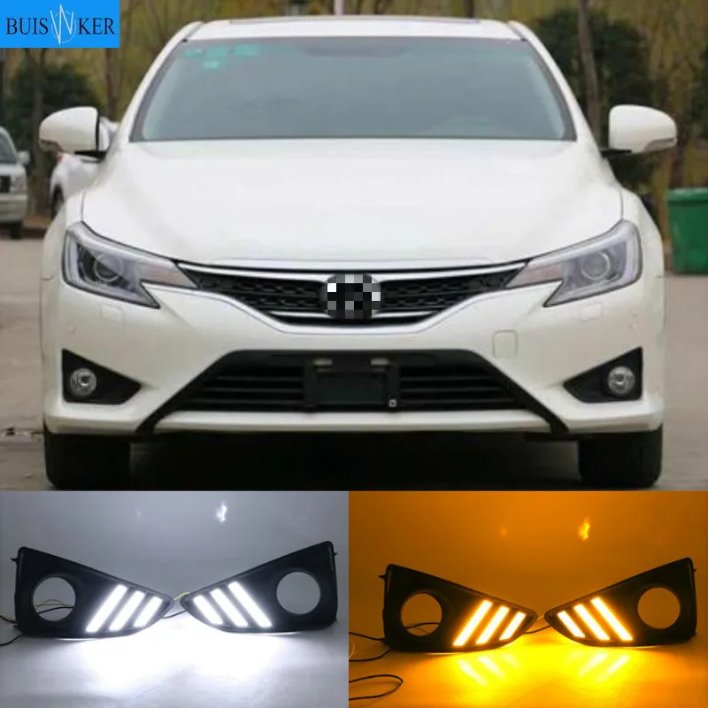 Turn Signal Flashing Car LED Day Light 12V Daytime Running Lights DRL for TOYOTA Mark X Reiz 2013-2018 Fog Lamp
Turn Signal Flashing Car LED Day Light 12V Daytime Running Lights DRL for TOYOTA Mark X Reiz 2013-2018 Fog Lamp