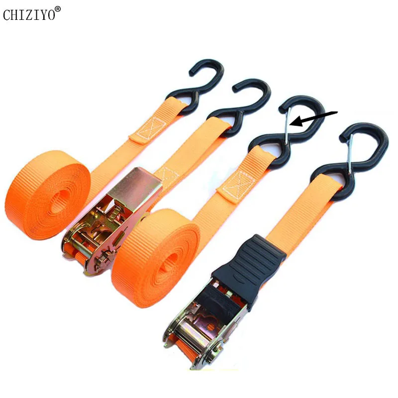 5m Portable Luggage Trailer Strap with Ratchet S-Hooks Heavy Duty Cargo Tie Down for Hauling Trucks Motorcycle
5m Portable Luggage Trailer Strap with Ratchet S-Hooks Heavy Duty Cargo Tie Down for Hauling Trucks Motorcycle