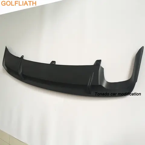 GOLFLIATH OEM GLI style PP Rear Diffuser Spoiler Lip Auto Car Rear Bumper kit Fit For VW Jetta MK6 2015-2017