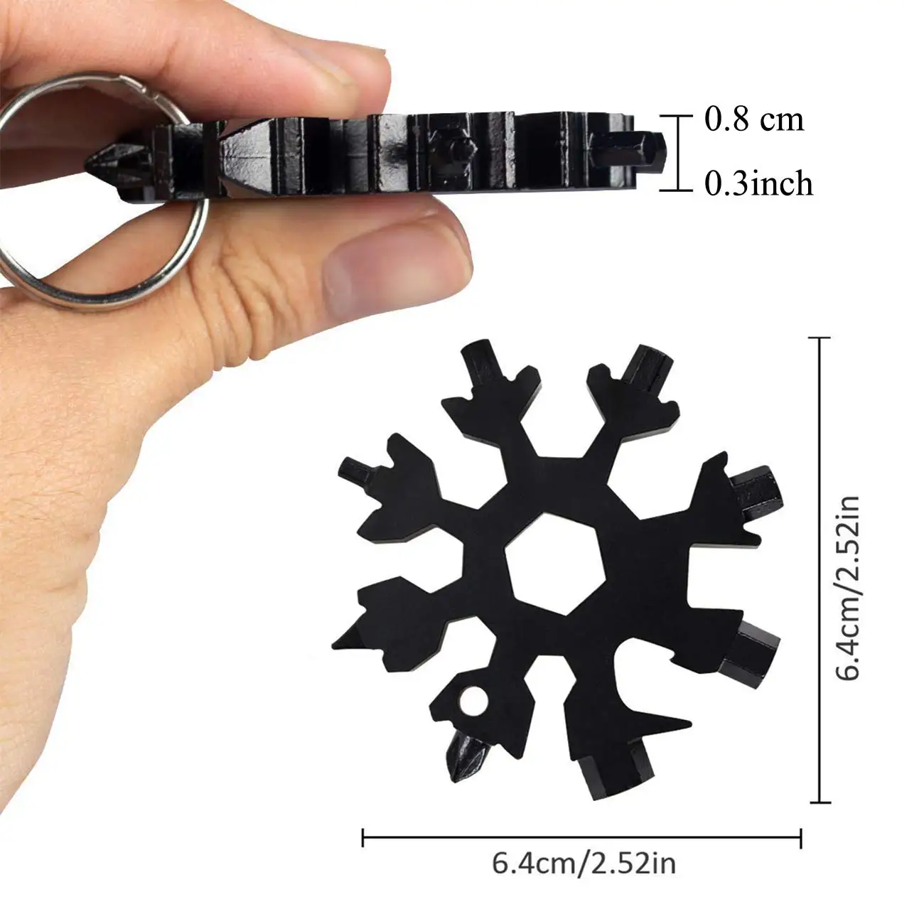 18-in-1 Snowflake Torque Wrench Snowflake Multi-Tool Stainless Steel Tools Set Card Combination Compact Portable Outdoor Product
18-in-1 Snowflake Torque Wrench Snowflake Multi-Tool Stainless Steel Tools Set Card Combination Compact Portable Outdoor Product