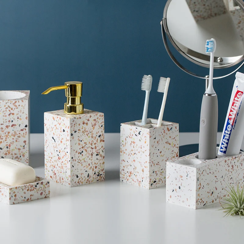 Resin Bathroom Set Liquid Soap Dispenser/Dish Toothbrush Holder Gargle Cup Toilet Brush Sell Separately Nordic New Arrival
Resin Bathroom Set Liquid Soap Dispenser/Dish Toothbrush Holder Gargle Cup Toilet Brush Sell Separately Nordic New Arrival