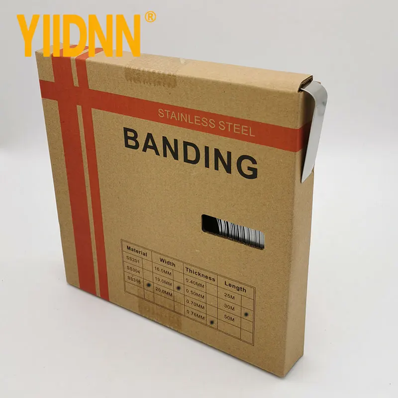 316 Stainless Steel Banding Strapping Band Strap Tools for Strapping 0.03" Thick Coil, 100 Feet Roll (3/4" Width)19mm*0.76mm*30m
316 Stainless Steel Banding Strapping Band Strap Tools for Strapping 0.03" Thick Coil, 100 Feet Roll (3/4" Width)19mm*0.76mm*30m