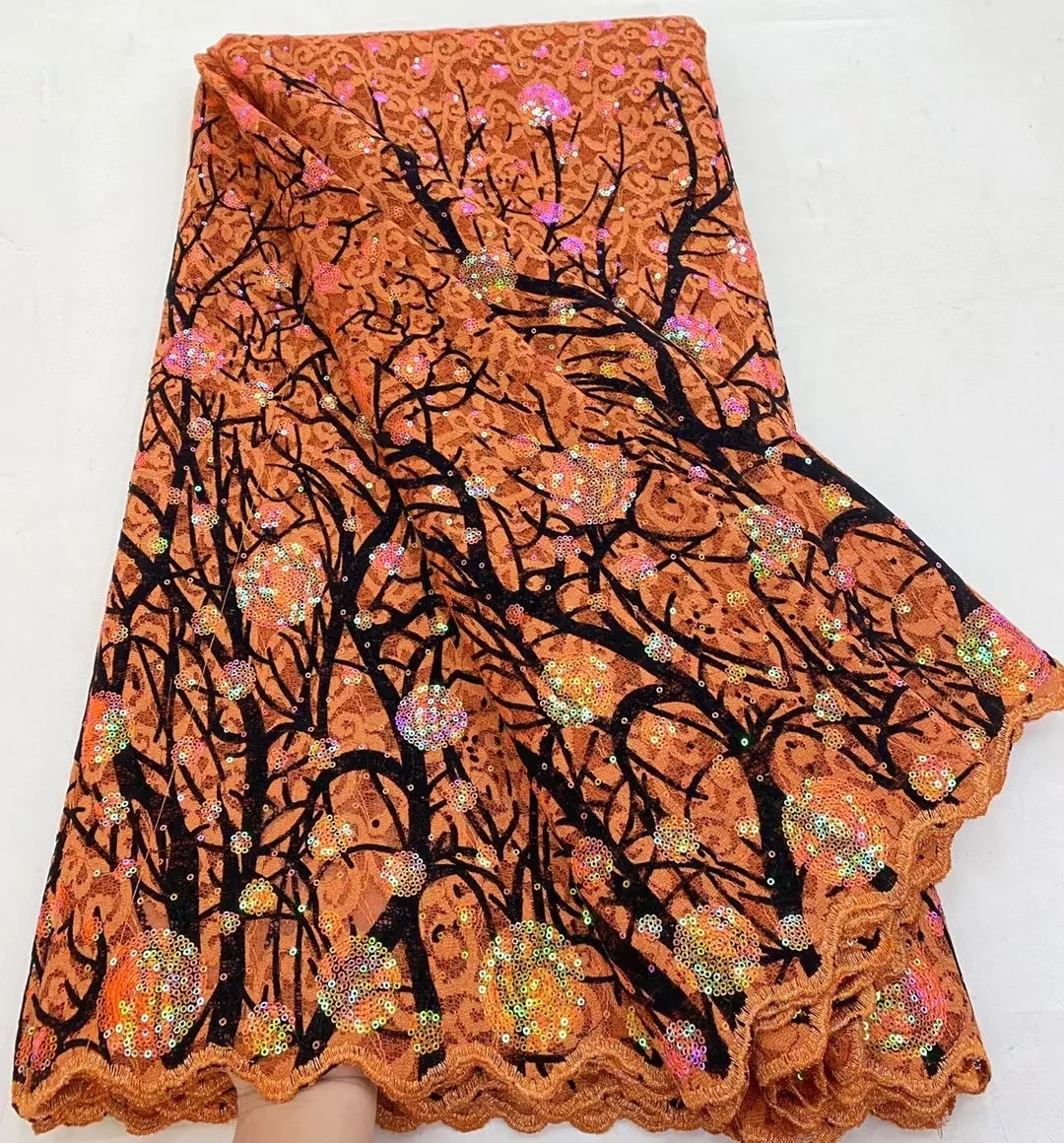 African Velvet Sequins Lace Fabric 2021 High Quality Wedding French Lace Fabric With Sequins For Nigerian Bridal Lace Fabric
African Velvet Sequins Lace Fabric 2021 High Quality Wedding French Lace Fabric With Sequins For Nigerian Bridal Lace Fabric