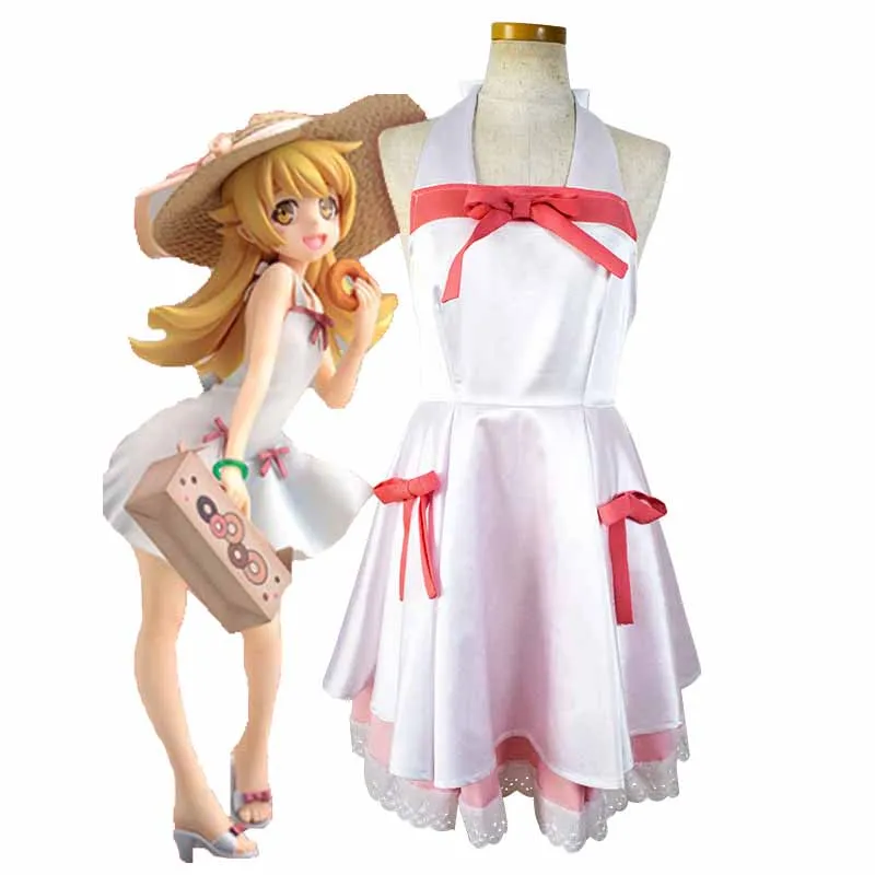 Аниме Bakemonogatari Cos Oshino Shinobu женский мультяшный Лолита белое розовое платье косплей костюм на Хэллоуин
Аниме Bakemonogatari Cos Oshino Shinobu женский мультяшный Лолита белое розовое платье косплей костюм на Хэллоуин
