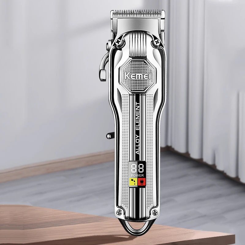 Kemei K517 Профессиональная парикмахерская электрическая машинка для стрижки волос с металлическим корпусом, перезаряжаемый триммер для волос для мужчин, машинка для стрижки бороды
Kemei K517 Профессиональная парикмахерская электрическая машинка для стрижки волос с металлическим корпусом, перезаряжаемый триммер для волос для мужчин, машинка для стрижки бороды