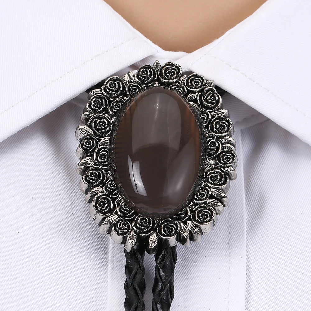 Rose lace natural pine stone bolo tie leather rope men's suit accessories tuxedo versatile style
Rose lace natural pine stone bolo tie leather rope men's suit accessories tuxedo versatile style