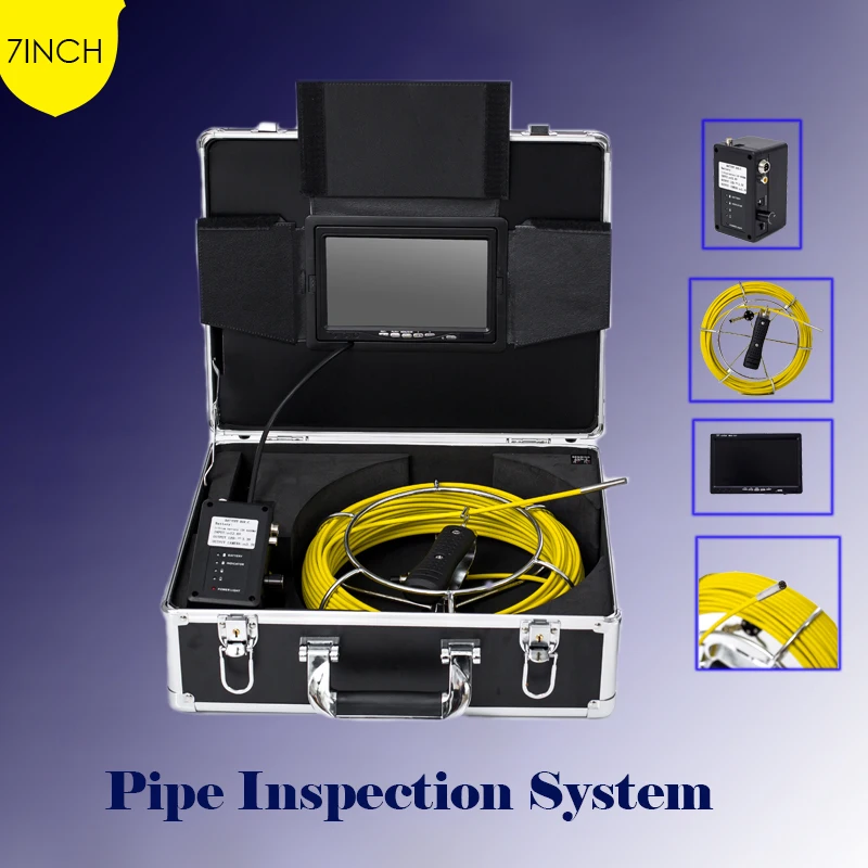 20-50m Cable DVR Function Endoscope Pipe Inspection System 7inch Monitor IP68 Waterproof 6.5mm Industrial Drain Video Camera
20-50m Cable DVR Function Endoscope Pipe Inspection System 7inch Monitor IP68 Waterproof 6.5mm Industrial Drain Video Camera