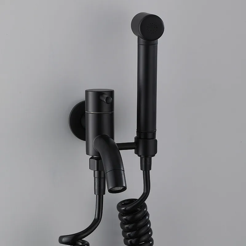 Toilet Bidet Black Hot and Cold Bathroom Toilet Shower Brass Spray Gun Stainless Steel Bidet Faucet Copper Bathroom Hardware
Toilet Bidet Black Hot and Cold Bathroom Toilet Shower Brass Spray Gun Stainless Steel Bidet Faucet Copper Bathroom Hardware