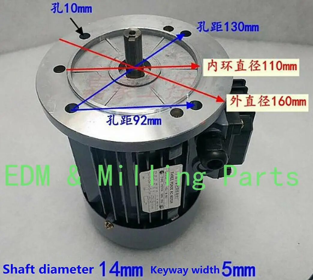 CNC EDM Wire Drilling Parts YS7124 Line Drum Motor 380V0.37KW LFlange Universa For Wire Cutting Accessories
CNC EDM Wire Drilling Parts YS7124 Line Drum Motor 380V0.37KW LFlange Universa For Wire Cutting Accessories