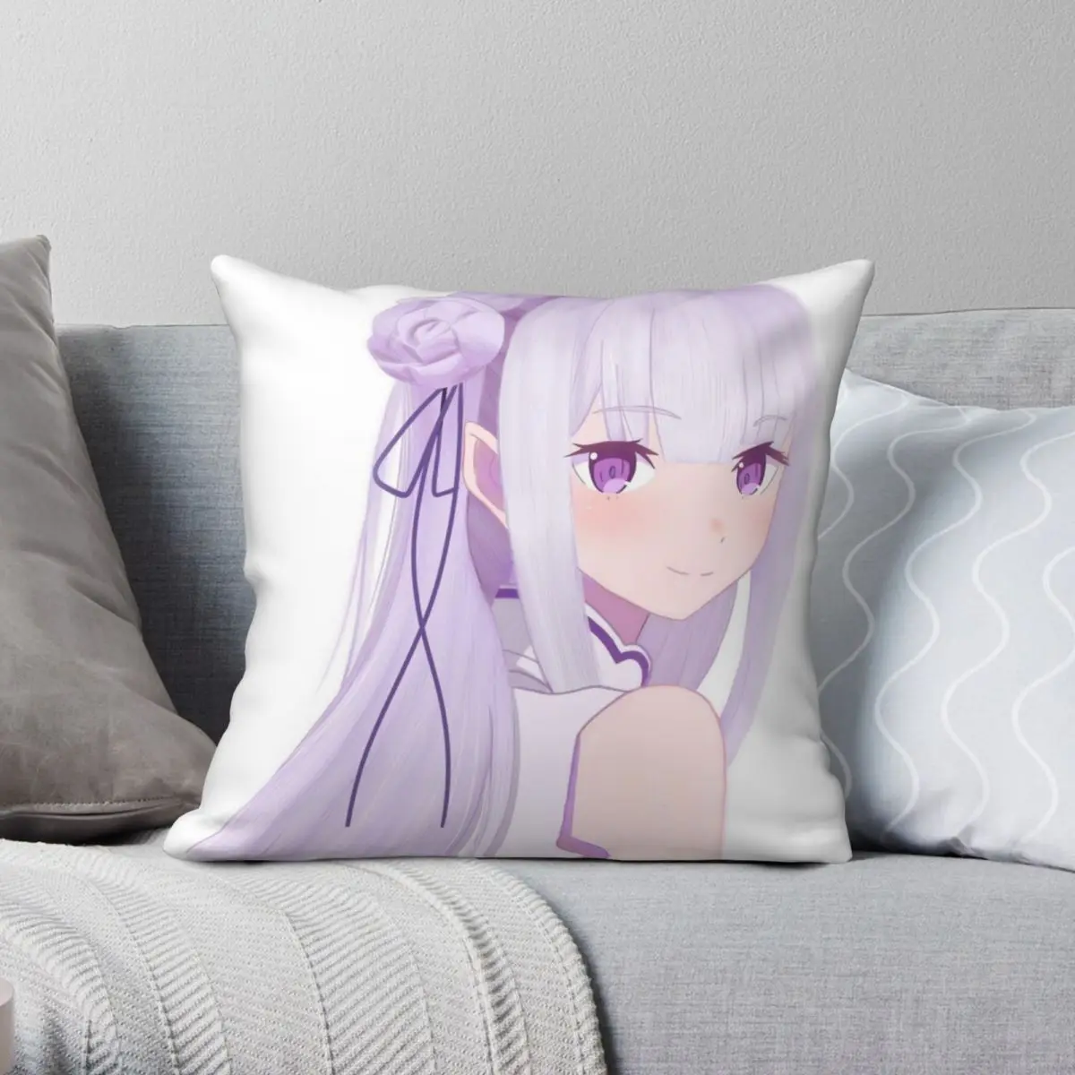 Re:Zero Emilia Square Pillowcase Polyester Linen Velvet Pattern Zip Decor Home Cushion Cover
Re:Zero Emilia Square Pillowcase Polyester Linen Velvet Pattern Zip Decor Home Cushion Cover