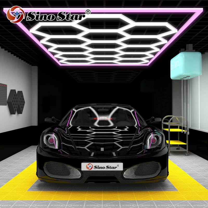 Sino Star New Design Color Frame Hexagon Led Tube 552W AC100-240V Use for Auto Detailing Illumination Garage Wash Ceiling Lamp
Sino Star New Design Color Frame Hexagon Led Tube 552W AC100-240V Use for Auto Detailing Illumination Garage Wash Ceiling Lamp