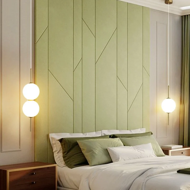 Bedroom Bedside Pendant Lights Nordic Simple Glass Ball Led Pendant Lamps Warm Atmosphere Milky White Glass Ball Hanging Lights
Bedroom Bedside Pendant Lights Nordic Simple Glass Ball Led Pendant Lamps Warm Atmosphere Milky White Glass Ball Hanging Lights