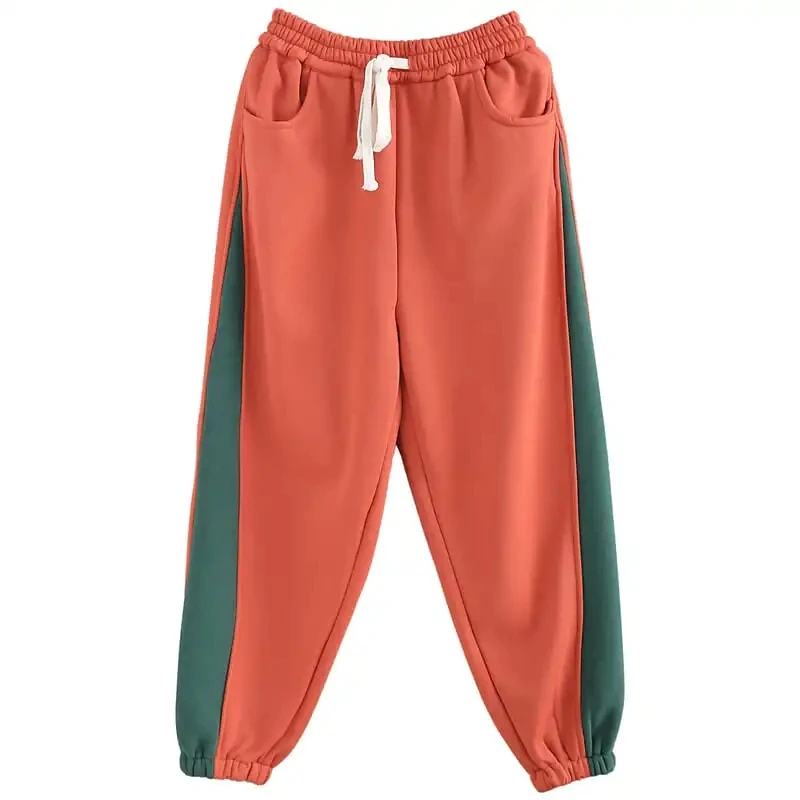 Add Velvet Winter New 2022 guard pants Female Thicken Splicing Loose Color Contrast Sports Casual Pants Women's Trousers
Add Velvet Winter New 2022 guard pants Female Thicken Splicing Loose Color Contrast Sports Casual Pants Women's Trousers