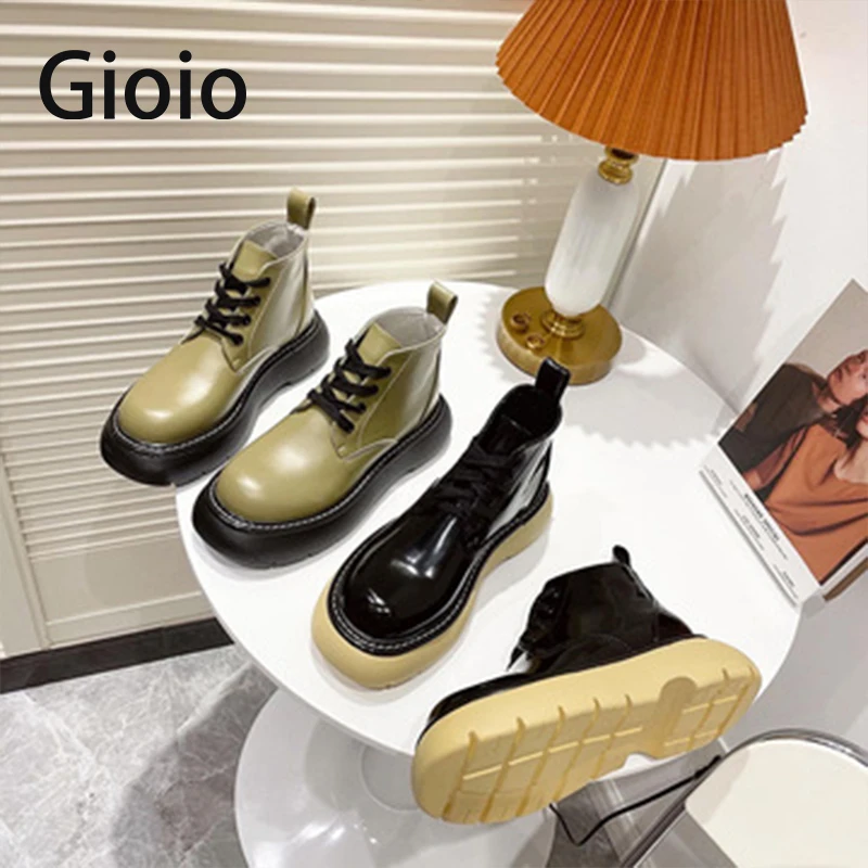 Martin Boots Green 2021 New Autumn Fashion Women Short Boots British Style Thick-soled Women's Motorcycle Boots Botas Mujer
Martin Boots Green 2021 New Autumn Fashion Women Short Boots British Style Thick-soled Women's Motorcycle Boots Botas Mujer