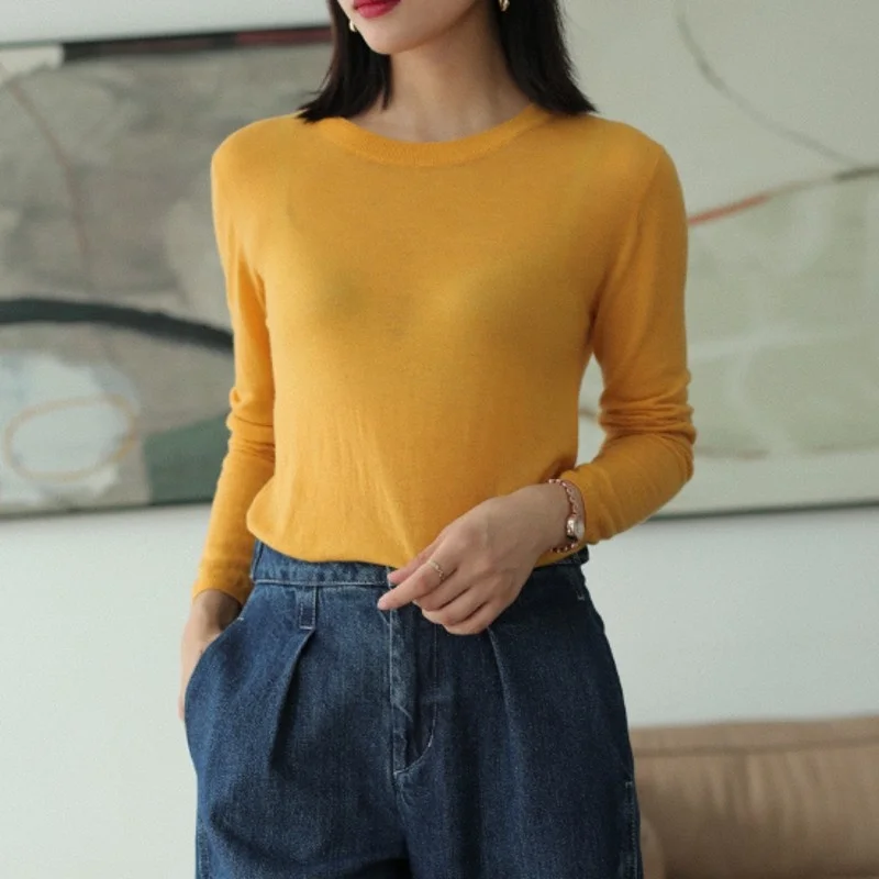 Autumn Spring Womens New Solid Slim Long Sleeve Blouse 2022 Office Lady O-Neck Fashion Elegant Pullover Casual Sweater Coat
Autumn Spring Womens New Solid Slim Long Sleeve Blouse 2022 Office Lady O-Neck Fashion Elegant Pullover Casual Sweater Coat