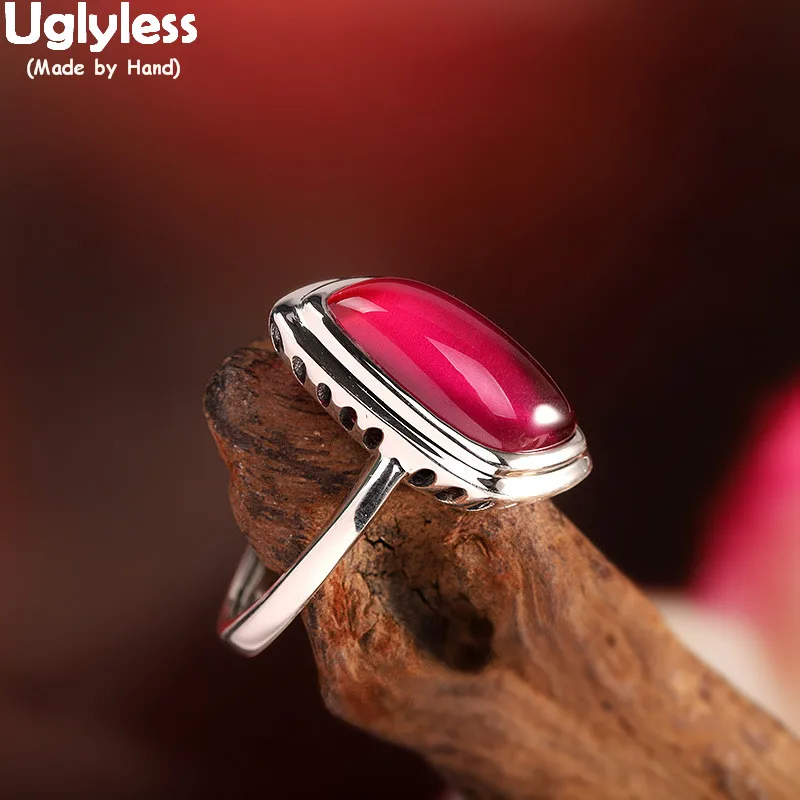 Uglyless Rhombus Geometric Gemstones Rings for Women Beautiful HOT PINK Corundum Open Ring 925 Silver Fashion Dress Fine Jewelry
Uglyless Rhombus Geometric Gemstones Rings for Women Beautiful HOT PINK Corundum Open Ring 925 Silver Fashion Dress Fine Jewelry