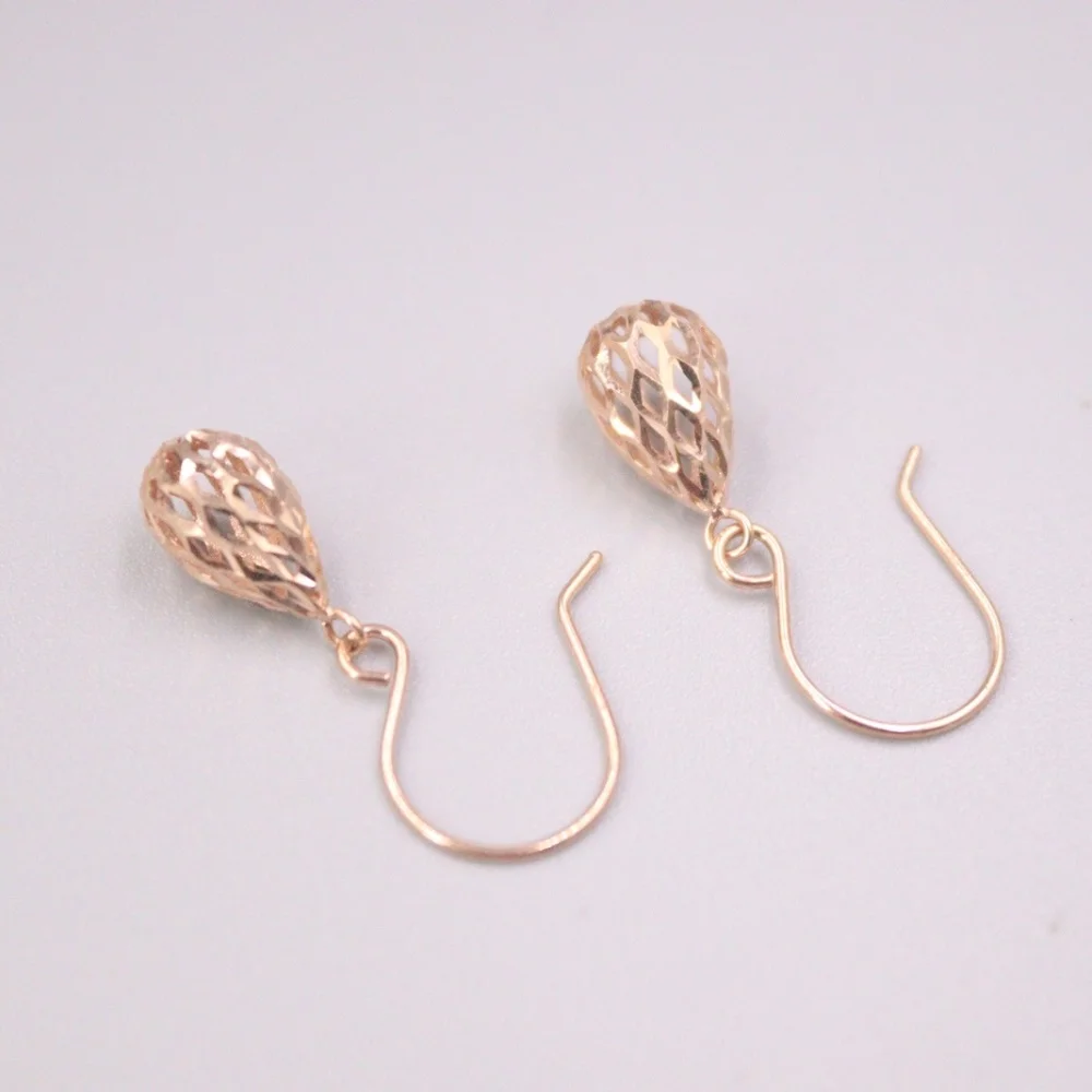 Genuine Real 18K Rose Gold Hollow Raidrop Charm Dangle Earrings 0.95inch H Stamp Au750
Genuine Real 18K Rose Gold Hollow Raidrop Charm Dangle Earrings 0.95inch H Stamp Au750