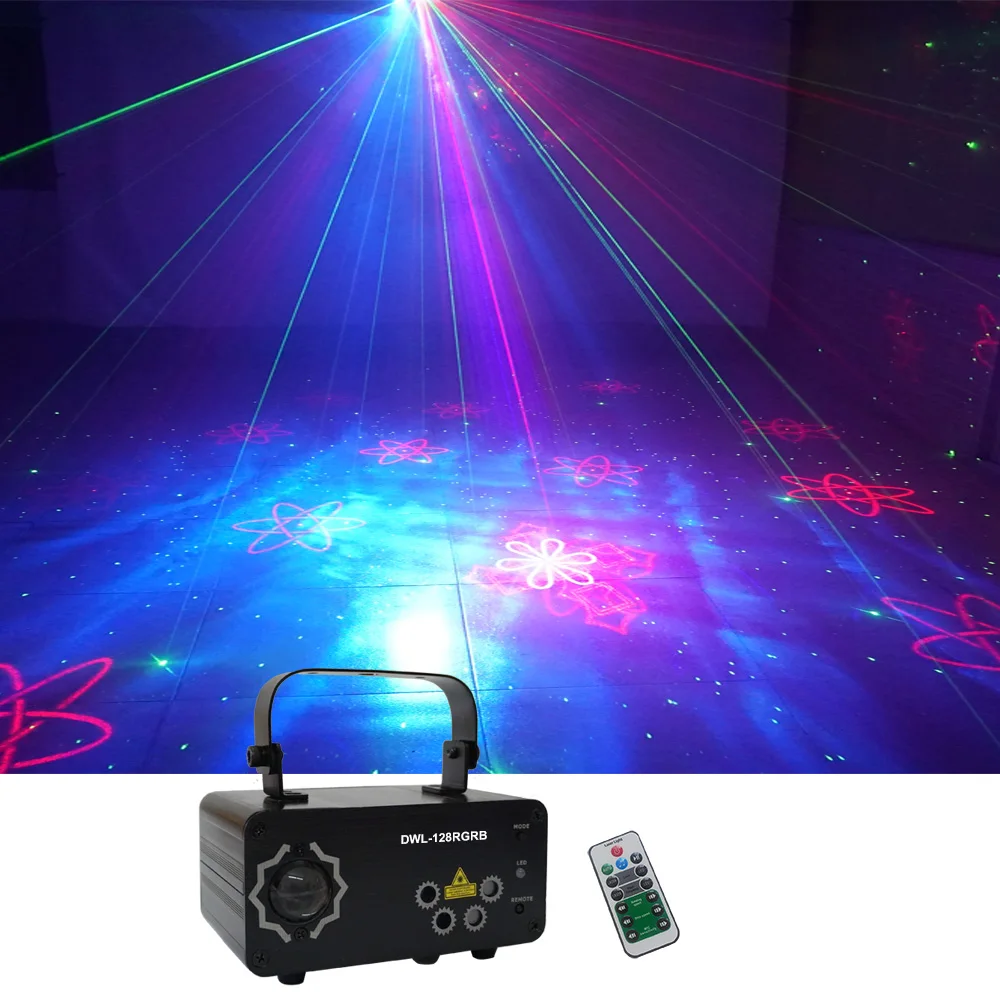 Sharelife 128 RGRB Gobos Mixed RGB LED Dynamic Watermark Effect Laser Projector Light DJ Party Home Show Wedding Stage Lighting
Sharelife 128 RGRB Gobos Mixed RGB LED Dynamic Watermark Effect Laser Projector Light DJ Party Home Show Wedding Stage Lighting