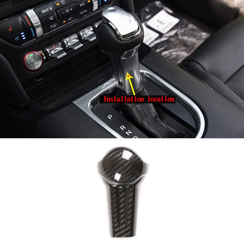 For Ford Mustang 2015 -2020 Car styling Real Carbon Fiber Gear Head Decoration Car Gear Shift Knob Cover Sticker Car Accessories
For Ford Mustang 2015 -2020 Car styling Real Carbon Fiber Gear Head Decoration Car Gear Shift Knob Cover Sticker Car Accessories