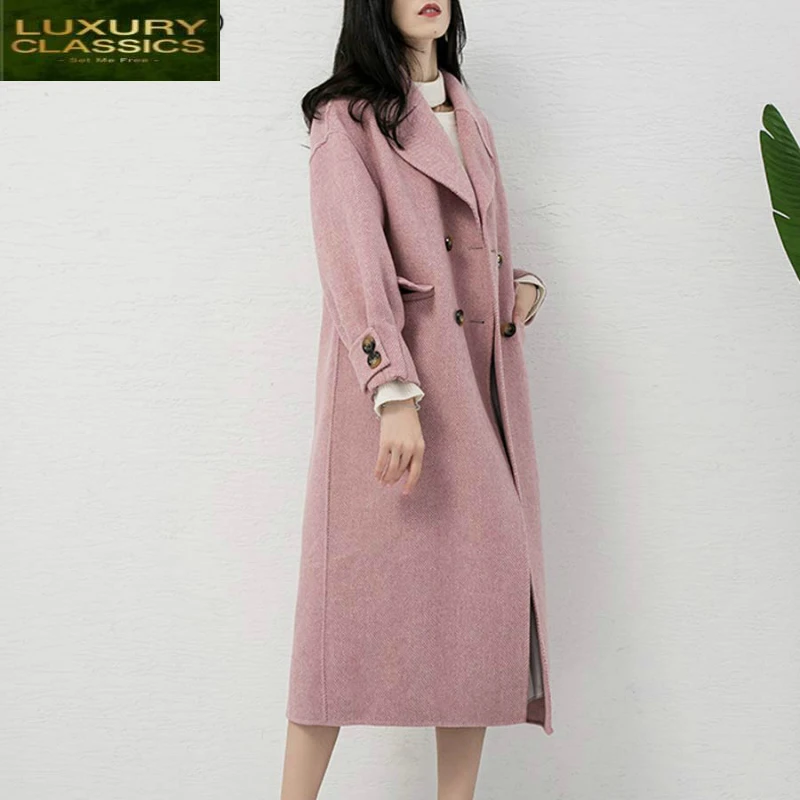 Coats Wool Autumn Winter Jackets Women Double Breasted Woolen Overcoat Female Elegant Ladies Long Spring Clothes LWL1329
Coats Wool Autumn Winter Jackets Women Double Breasted Woolen Overcoat Female Elegant Ladies Long Spring Clothes LWL1329