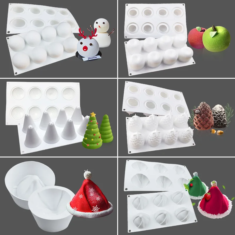 Hot Christmas Silicone Mold For Cake Pastry Baking Chocolate Candy Fondant Apple Snowman Hat Shape Dessert Mould DIY Decorating
Hot Christmas Silicone Mold For Cake Pastry Baking Chocolate Candy Fondant Apple Snowman Hat Shape Dessert Mould DIY Decorating