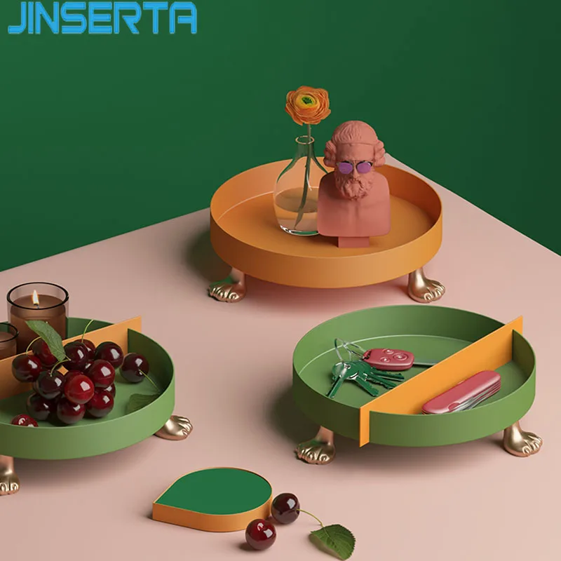 JINSERTA Metal Storage Tray Jewelry Display Plate Necklace Ring Earrings Cosmetic Organizer Round Desktop Desktop Decor Tray
JINSERTA Metal Storage Tray Jewelry Display Plate Necklace Ring Earrings Cosmetic Organizer Round Desktop Desktop Decor Tray
