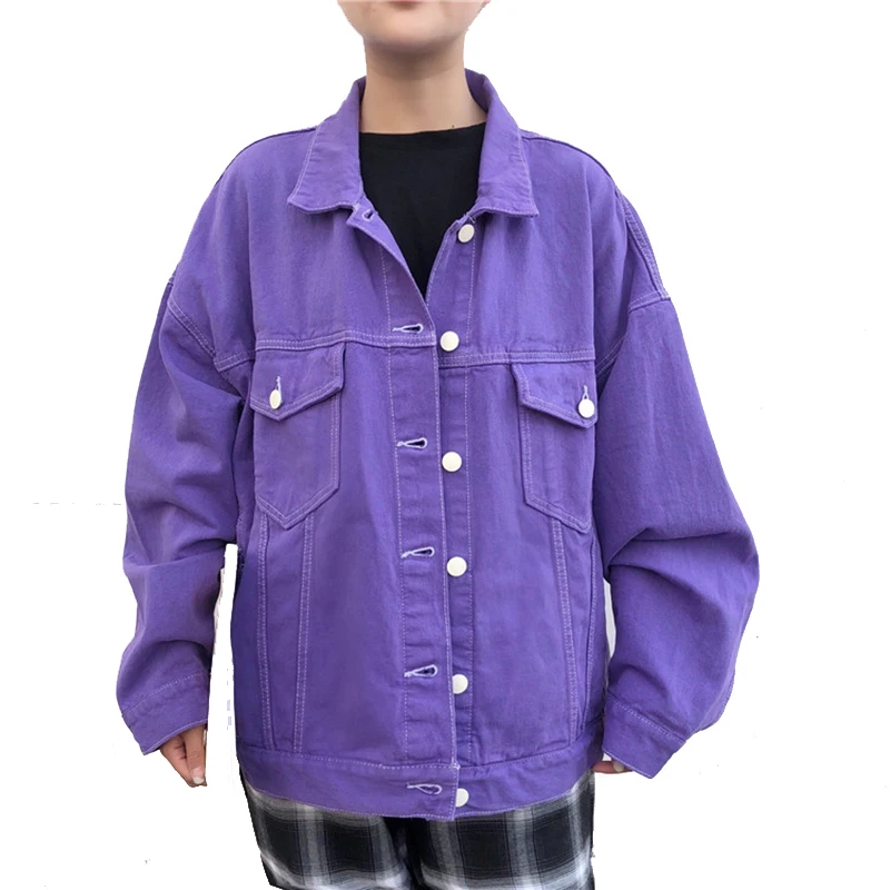 Spring Vintage BF Loose Denim Jacket Women's Harajuku Purple Jeans Jacket Short Streetwear Jeans Jacket Casual Windbreaker
Spring Vintage BF Loose Denim Jacket Women's Harajuku Purple Jeans Jacket Short Streetwear Jeans Jacket Casual Windbreaker