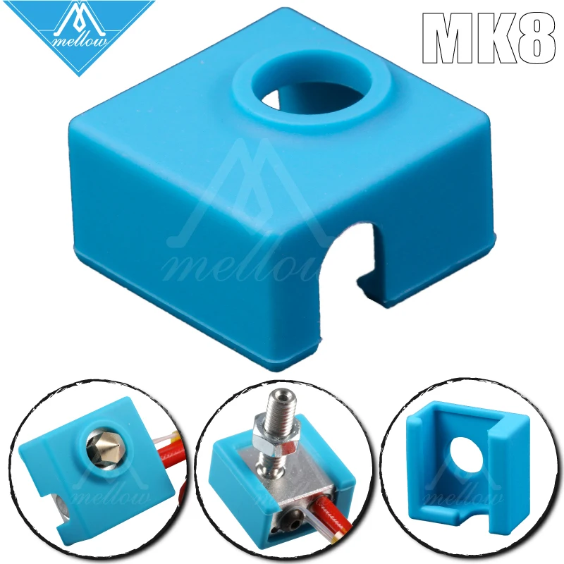 Силиконовые нагревательные носки Mellow для MK8/MK9, насадки с подогревом hotend ender 3 Prusa I3 CR10, детали для 3D-принтера
Силиконовые нагревательные носки Mellow для MK8/MK9, насадки с подогревом hotend ender 3 Prusa I3 CR10, детали для 3D-принтера