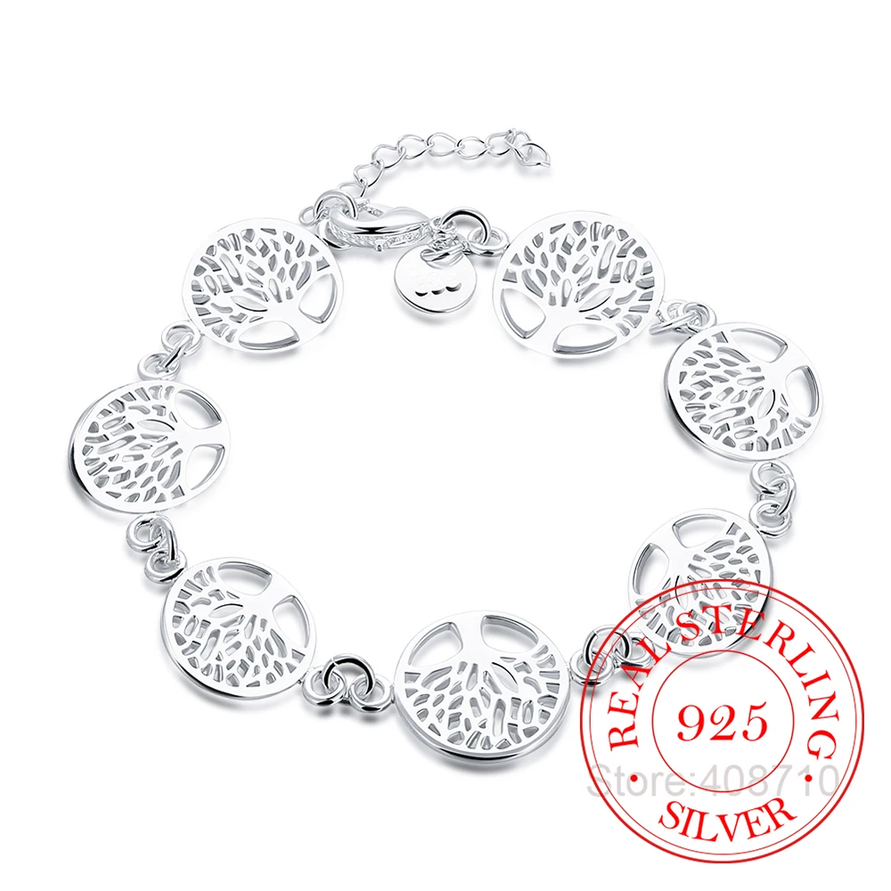 925 Sterling Silver Tree of Life Bracelet for Women Personalized Bracelets&Bangle Birthday Gift pulseras mujer moda
925 Sterling Silver Tree of Life Bracelet for Women Personalized Bracelets&Bangle Birthday Gift pulseras mujer moda