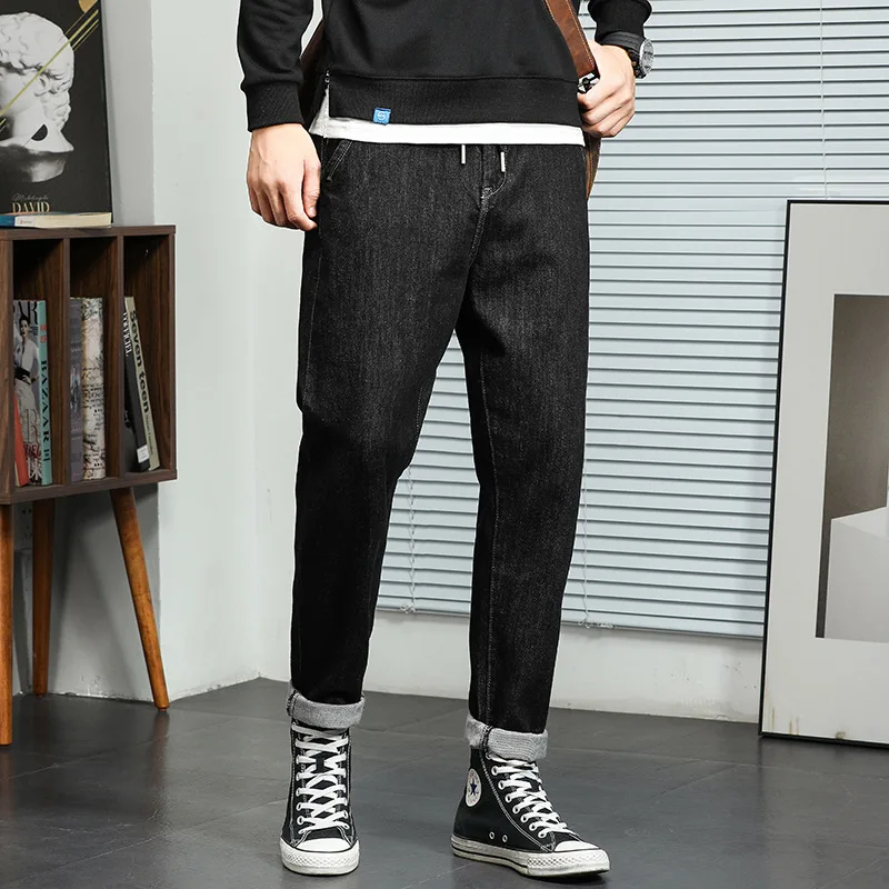 Men's Fashion Jeans Black Skinny Loose Straight Spring Autumn Slim Comfortable Trend Trousers Male Cotton Elastic Denim Pants
Men's Fashion Jeans Black Skinny Loose Straight Spring Autumn Slim Comfortable Trend Trousers Male Cotton Elastic Denim Pants